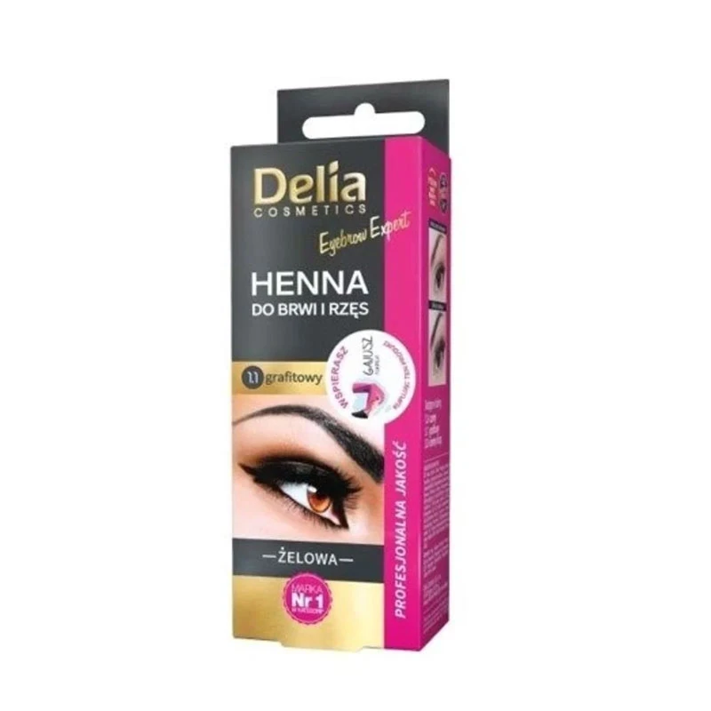 صبغة الحواجب والرموش من DELIA EYEBROW EXPERT - جل 1.1 Graphite GB