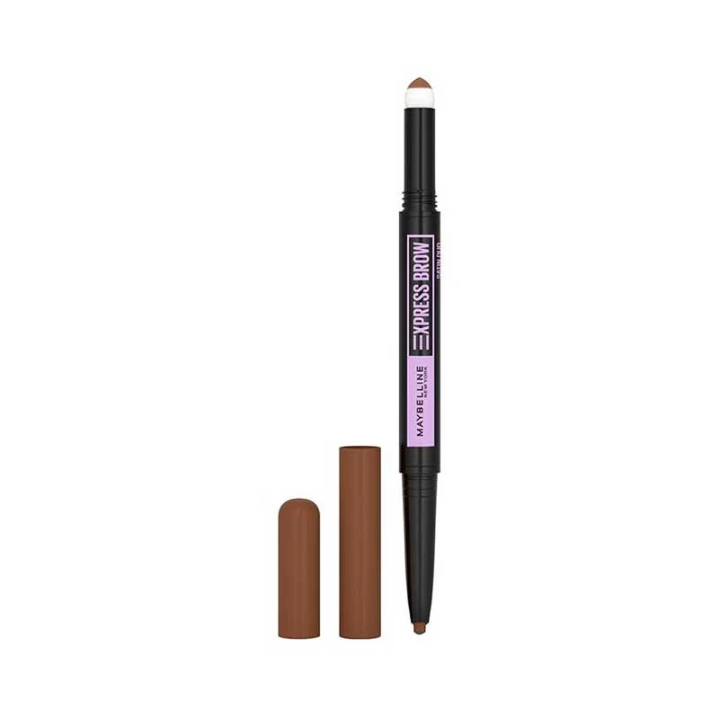 قلم تحديد الحواجب من ميبلين EXP BROW SATIN DUO NU 02 MED BROWN