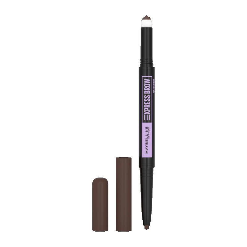 قلم تحديد الحواجب من ميبلين EXP BROW SATIN DUO NU 04 بني غامق