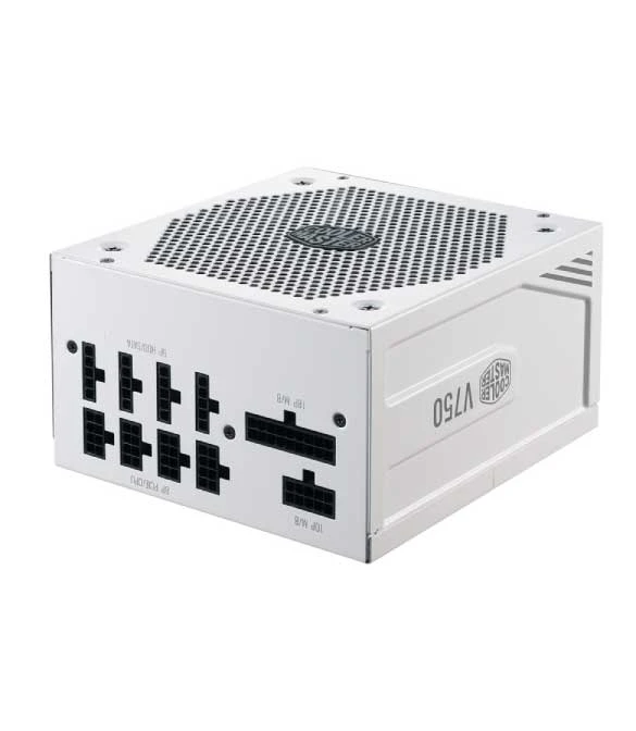 مزود الطاقة Cooler Master V750 Gold V2 Full Modular، 750 وات، إصدار 80+ Gold White