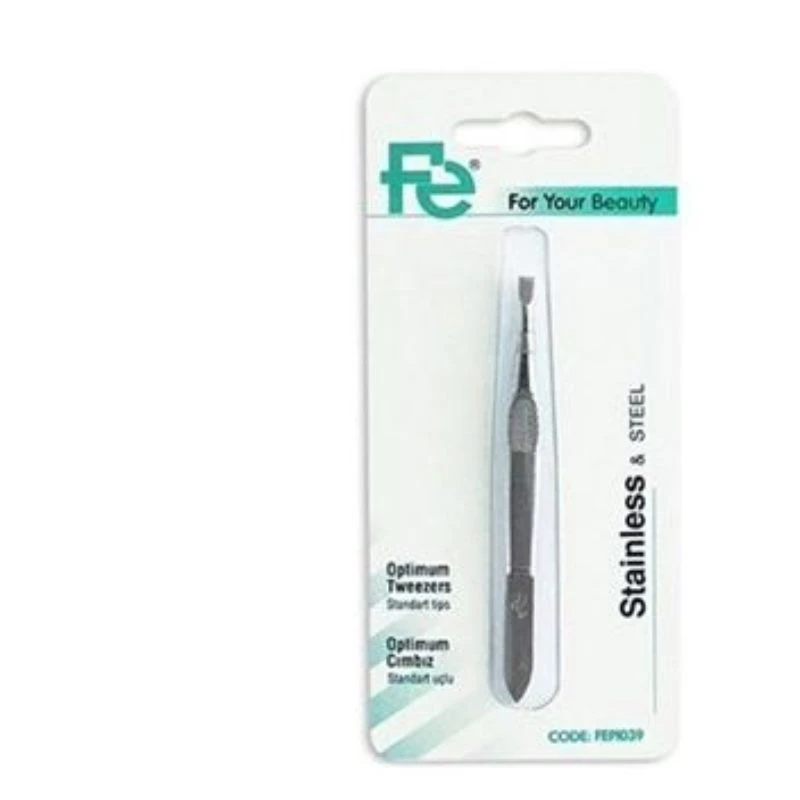 FE TWEEZERS OPTIMUM STAINLESS STEEL ملقط شعر كلاسيك