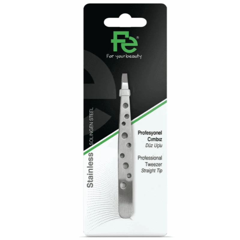 FE TWEEZERS PROFESSIONAL STAINLESS STEEL ملقط شعر بروفيشينال