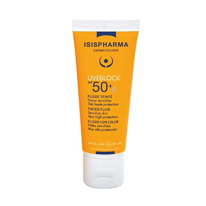 عرض ISISPHARMA UVEBLOCK SPF 50 + TINTED FLUID 40ML