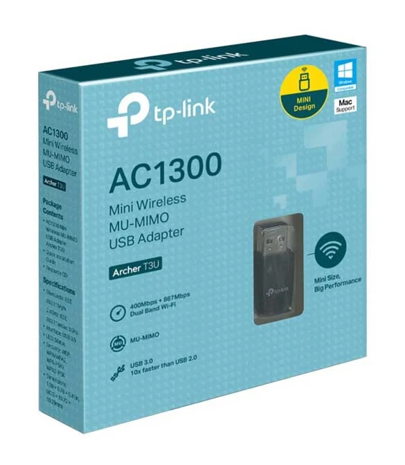 محول واي فاي USB AC1300 من TP-LINK