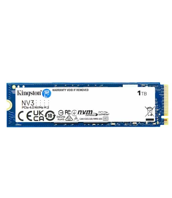 Kingston NV3 1TB M.2 NVMe PCIe 4.0، SSD من الجيل الرابع بسرعة تصل إلى 6000 ميجابايت/ثانية