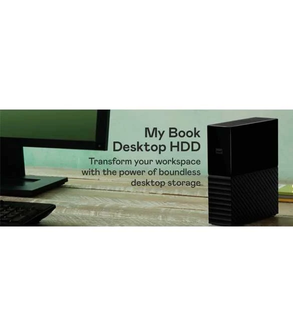 محرك الأقراص الصلبة الخارجي My Book Desktop سعة 16 تيرابايت من WD