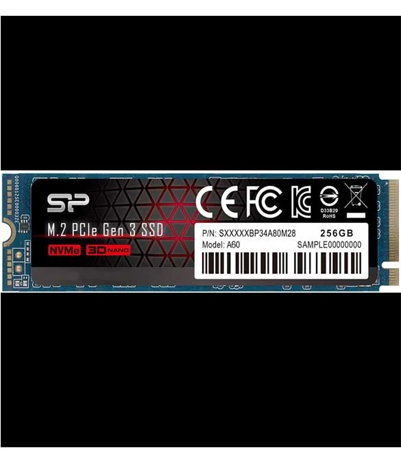 وحدة تخزين Silicon Power PCIe Gen3×4 P34A60 NVME سعة 256 جيجابايت