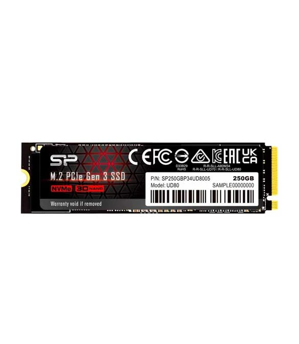 قرص صلب Silicon Power UD80 M.2 NVME سعة 250 جيجابايت