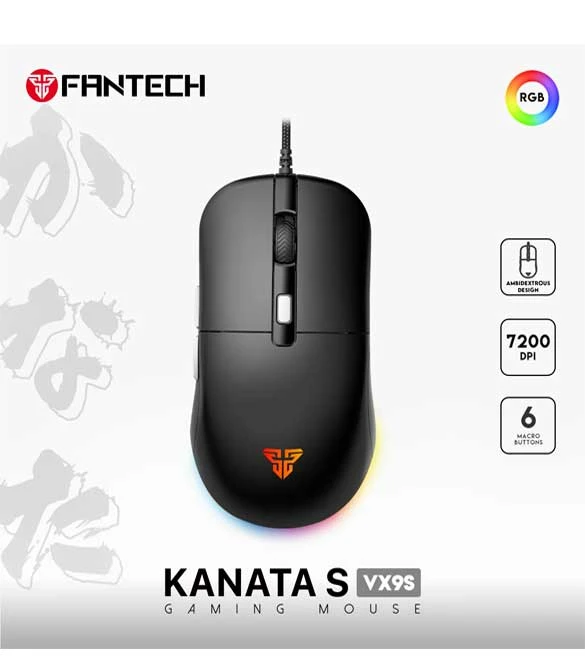 ماوس الألعاب Fantech Kanata VX9S - أسود