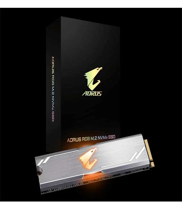 وحدة تخزين AORUS RGB M.2 NVME SSD بسعة 256 جيجابايت