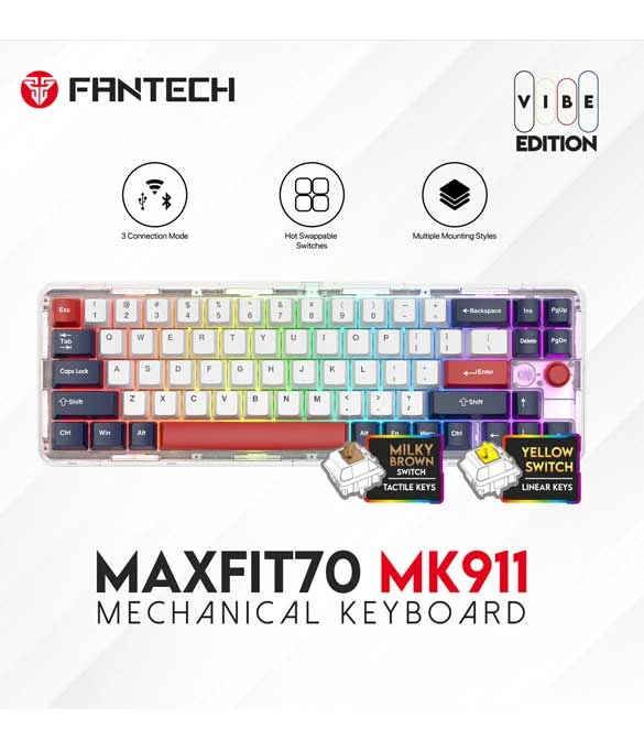 Fantech Maxfit70 MK911 London Tour - بني سويتش