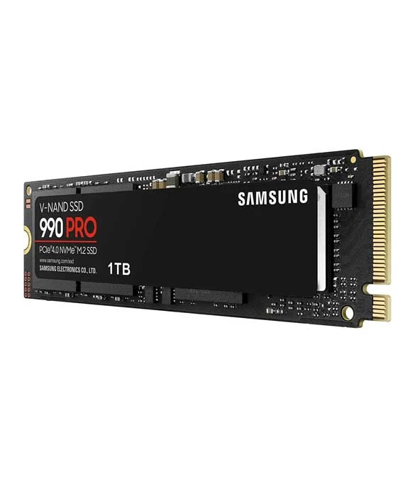 محرك أقراص الحالة الصلبة الداخلي SAMSUNG 990 PRO 1TB PCIE 4.0 NVME M.2 (2280) بسرعة تصل إلى 7450 ميجابايت/ثانية