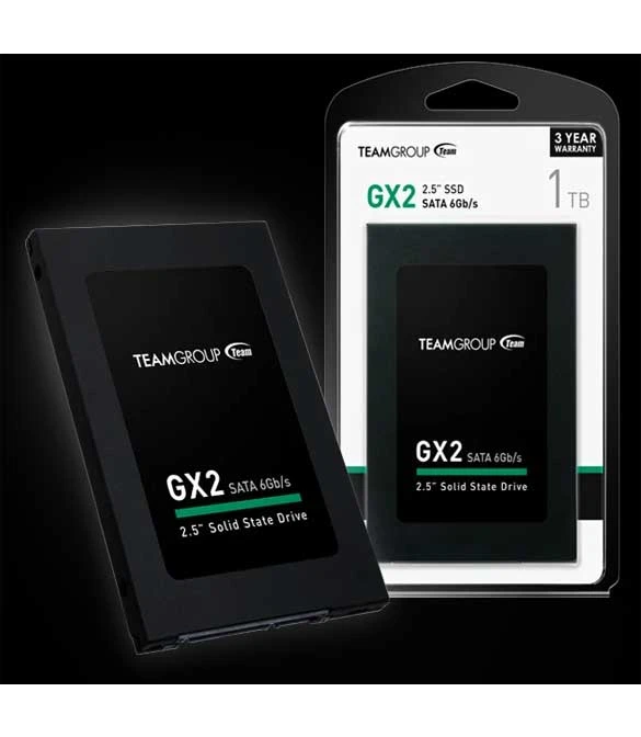 مجموعة TEAM GX2 SSD مقاس 2.5 بوصة وسعة 256 جيجابايت SATA III