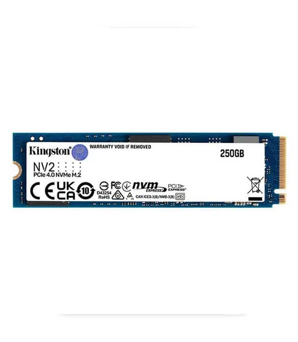 KINGSTON NV2 SSD بسعة 250 جيجابايت مع منفذ M.2 PCIe 4.0 NVMe