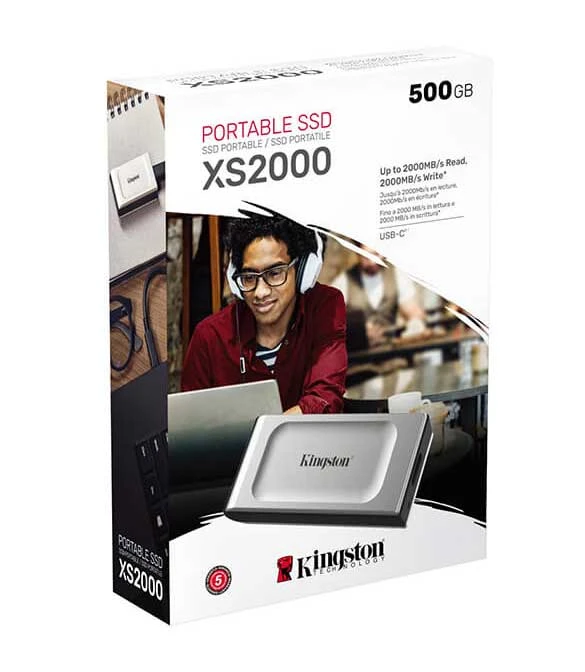 وحدة تخزين SSD خارجية XS2000 من KINGSTON بسعة 500 جيجابايت