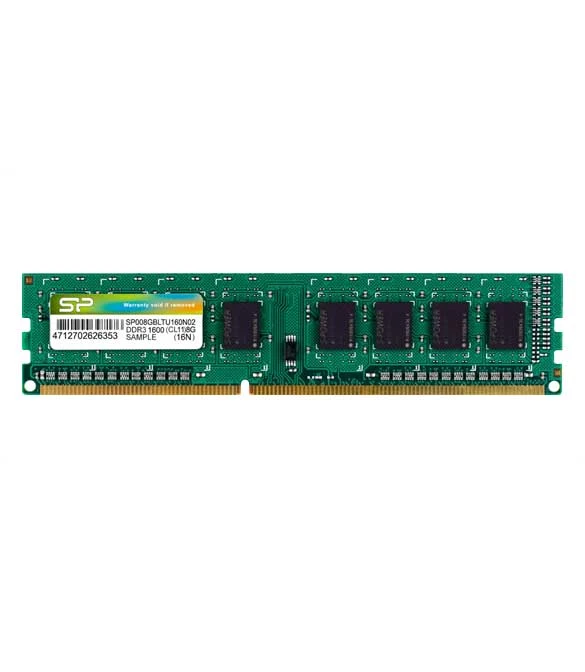 ذاكرة Silicon Power DDR3 UDIMM-1600 MHz بسعة 8 جيجابايت لسطح المكتب