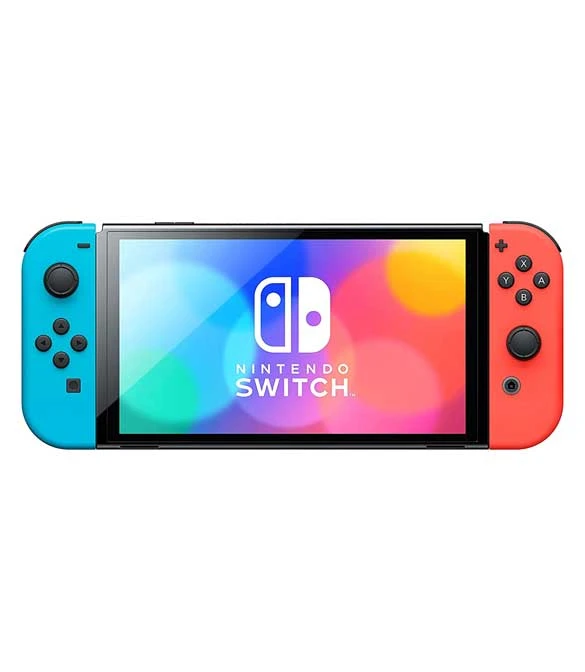 نموذج OLED لجهاز Nintendo Switch (أزرق نيون وأحمر)