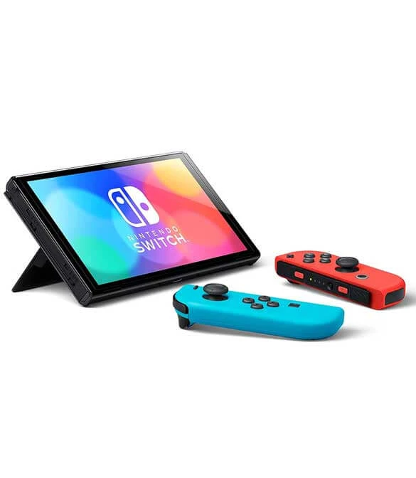 نموذج OLED لجهاز Nintendo Switch (أزرق نيون وأحمر)