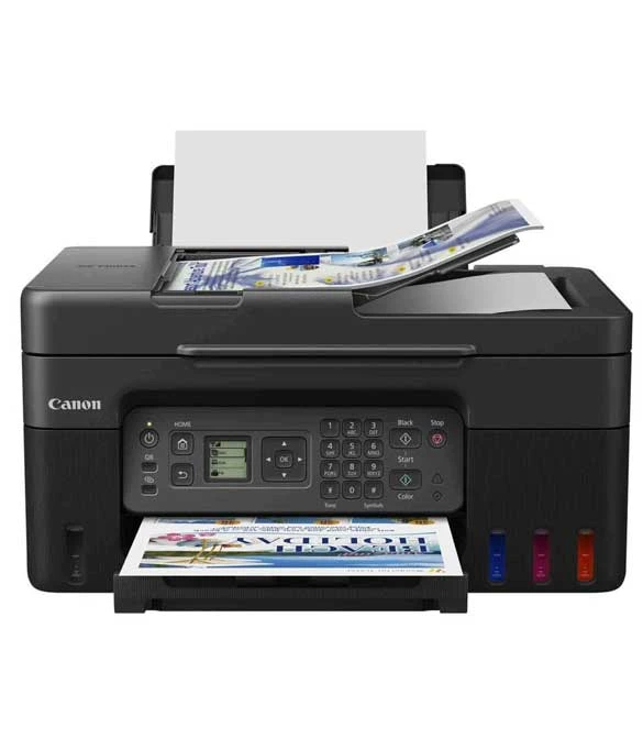 طابعة Canon PIXMA G4470 Ink Tank متعددة الوظائف (نسخ/طباعة/مسح ضوئي/فاكس) لاسلكية