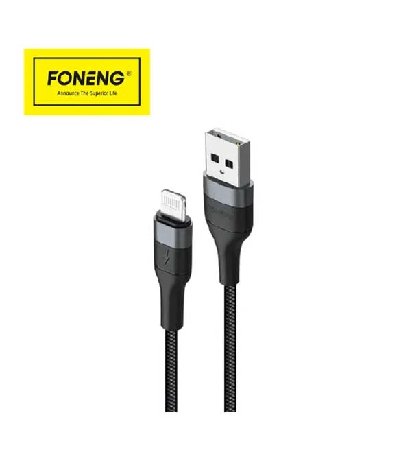 كابل مضفر حلزوني من FONENG X51 ​​بطول 2 متر (3 أمبير / 2.4 أمبير / 2.1 أمبير)