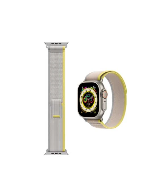 سوار ساعة WiWU Trail Loop لساعة iwatch مقاس 42-49 مم - أصفر وعاجي