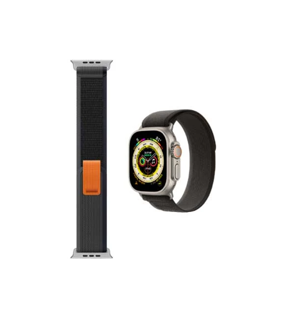 سوار ساعة WiWU Trail Loop لساعة iwatch مقاس 42-49 مم - أسود ورمادي