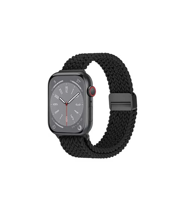 سوار ساعة مغناطيسي مضفر WiWU Wi-WB004 لساعة iWatch - أسود