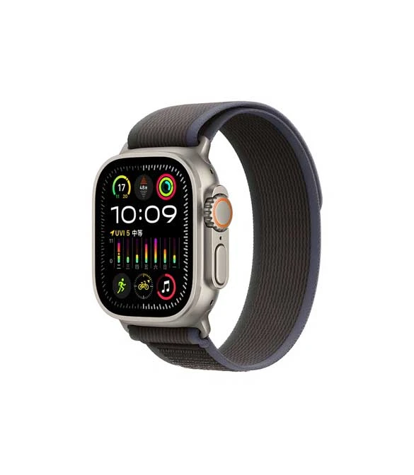 سوار ساعة WiWU WB-006 من النايلون المتين لساعة Apple Watch مقاس 42،44،45،49 مم - أزرق + أسود