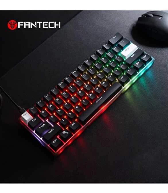 سماعة Fantech Max Fit 61 Frost اللاسلكية - أسود (مفتاح أزرق)