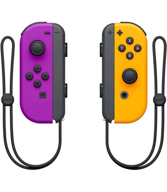 وحدة تحكم Nintendo Joy-Con (يسار/يمين) - أرجواني/برتقالي نيون