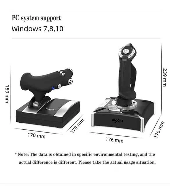 عصا محاكاة الطيران الاحترافية PXN 2119