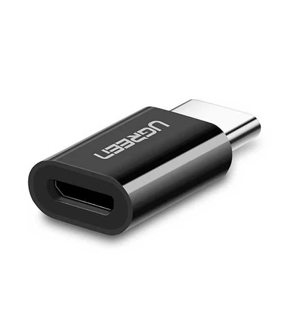 محول USB 3.1 C OTG من UGREEN US157 Micro إلى Type-C - أسود