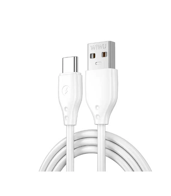 كابل WiWU White Pioneer Series Wi-C001 USB A إلى USB C