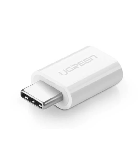 محول USB 3.1 C OTG من UGREEN US157 Micro إلى Type-C - أبيض