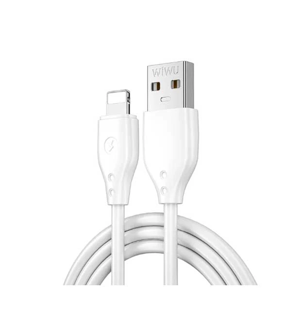 كابل USB A إلى Lightning WiWU White Pioneer Series Wi-C001