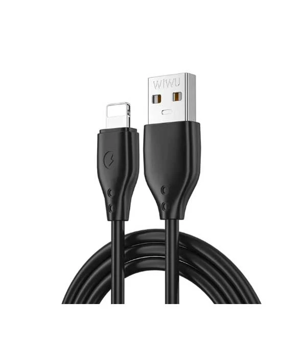 كابل USB A إلى Lightning WiWU Black Pioneer Series Wi-C001