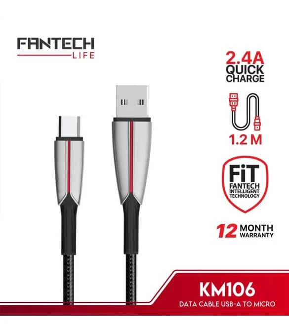 كابل Fantech KM106 USB إلى Micro بطول 1.2 متر