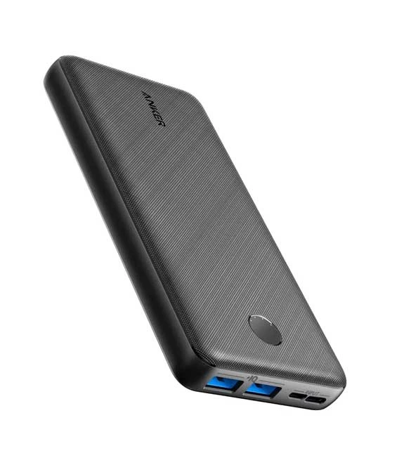 شاحن محمول من Anker، بنك طاقة 325 (Powercore Essential 20K) سعة 20000 مللي أمبير في الساعة مع منفذ USB-C