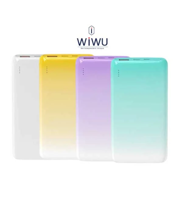 باور بانك WiWU White Wi-P008 بسعة 10000 مللي أمبير في الساعة