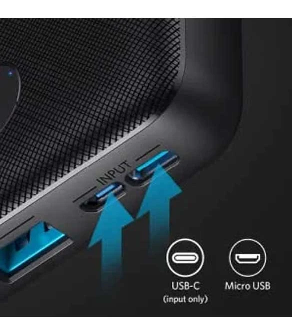 باور بانك أنكر USB C، PowerCore Essential 20000 PD - أسود