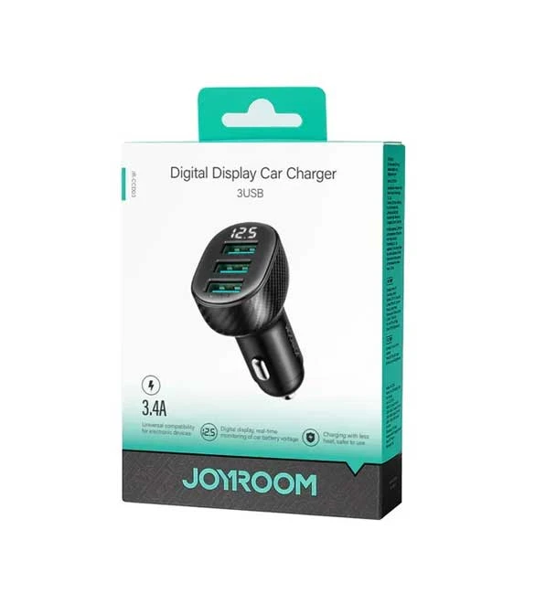 شاحن سيارة Joyroom 3 USB 3.4a 17W