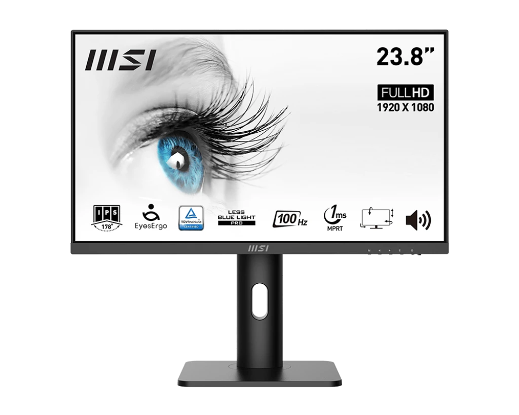 MSI PRO MP243XP 24 inch FHD, Frequency 100Hz IPS Black ِ Adjustable Stand GAMING MONITOR