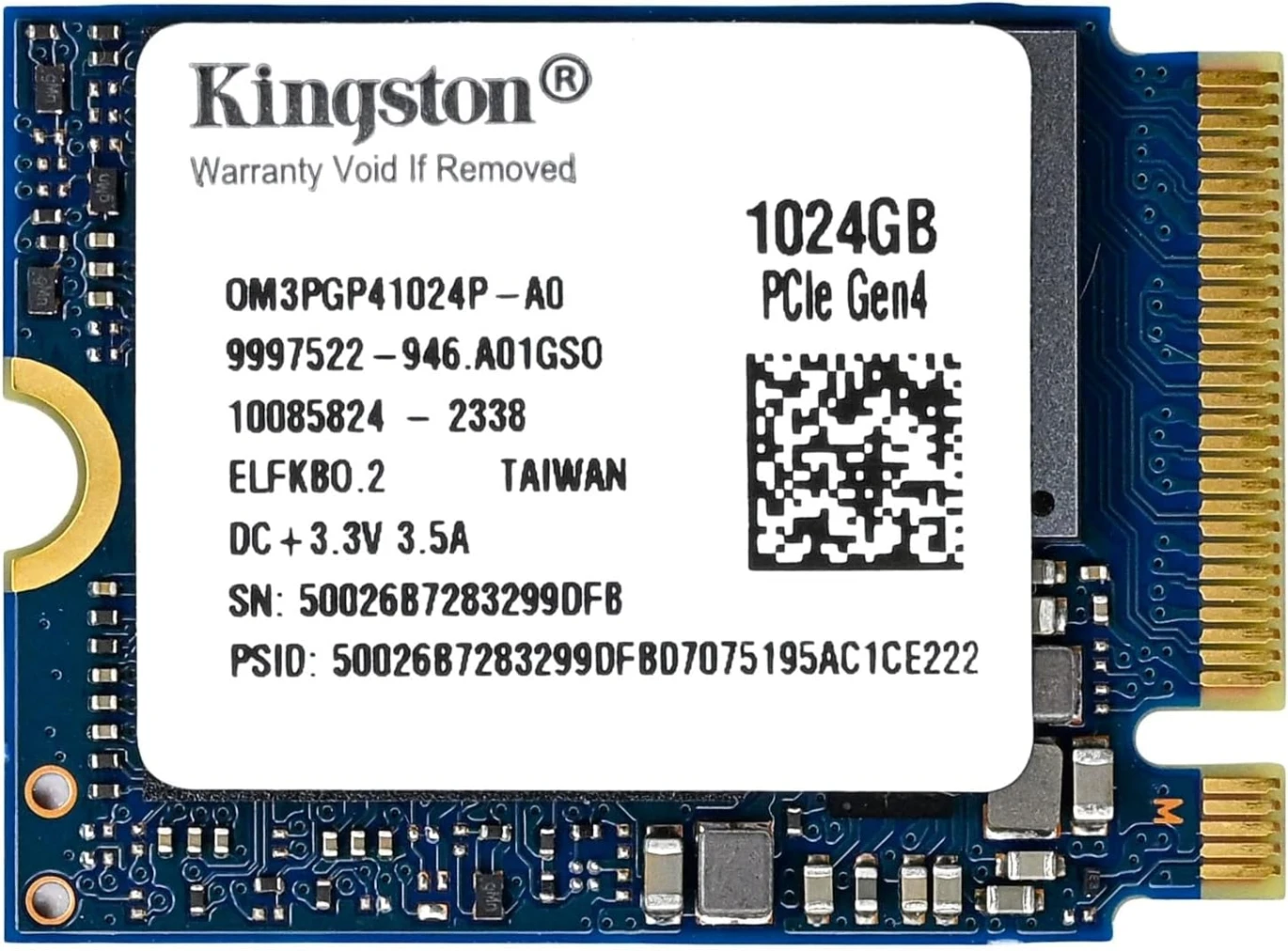 كينغستون OM3PGP41024P-A0 M.2 2230 1024GB SSD (TLC)