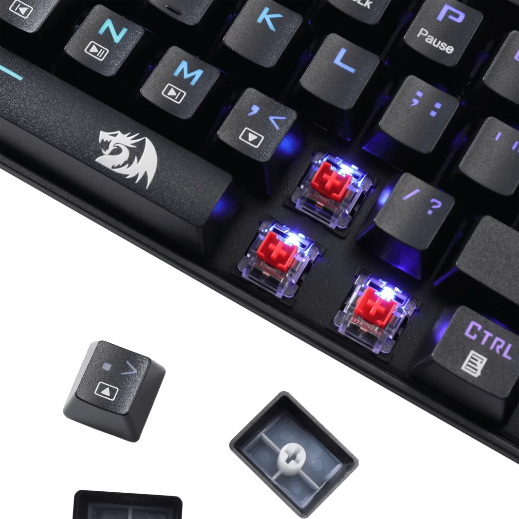 REDRAGON K599-KRS DEIMOS 65% RGB RED SWITCH GAMING KEYBOARD