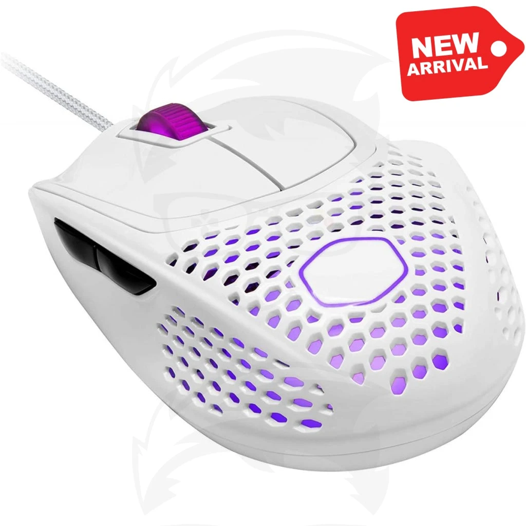 Cooler Master MM720 Matte White RGB Claw Grip Lightweight Mouse