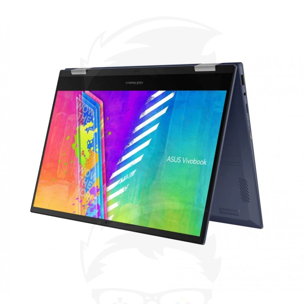 كمبيوتر محمول Asus Vivobook Flip 14 TP1401KA N4500 من الألومنيوم باللون الأزرق الهادئ