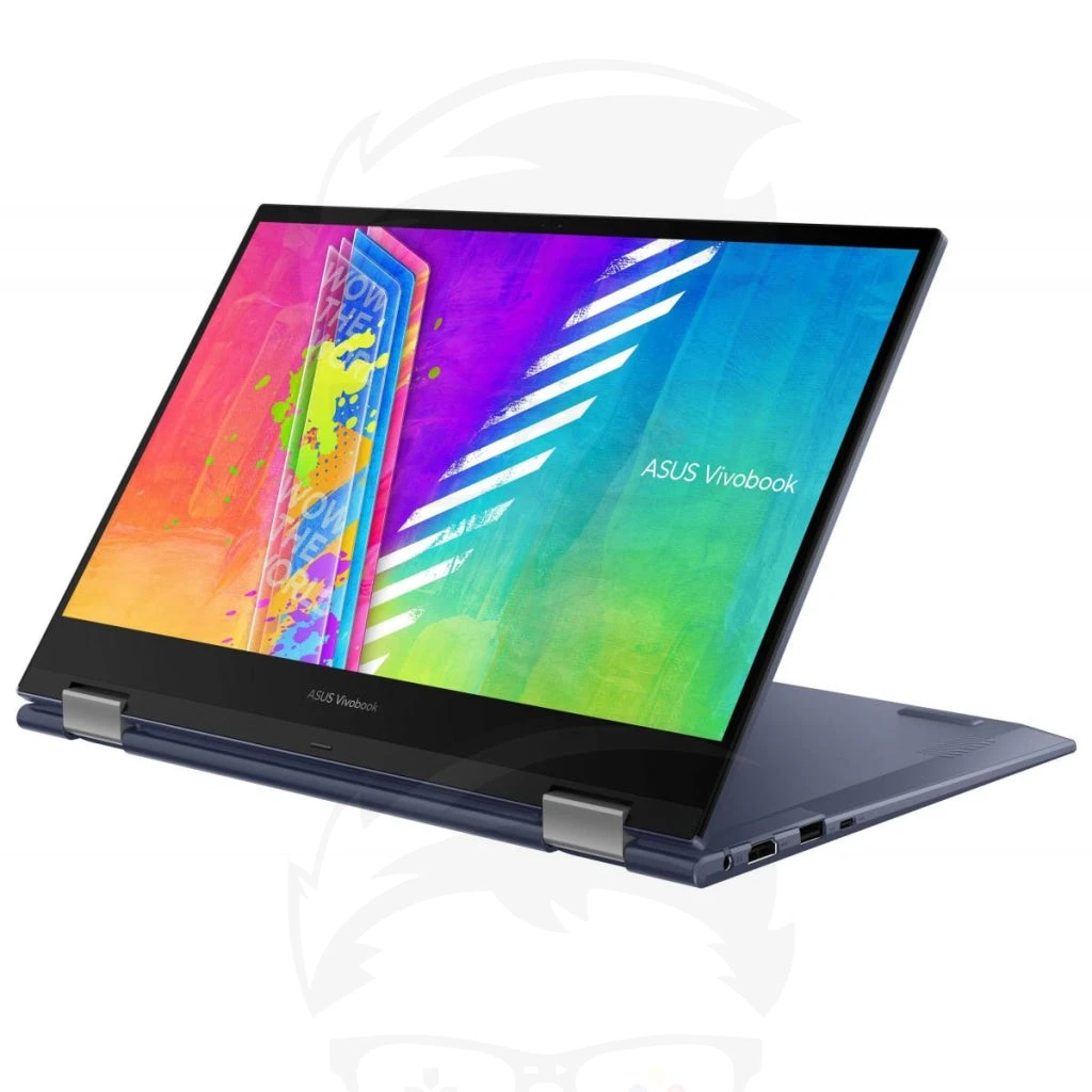 كمبيوتر محمول Asus Vivobook Flip 14 TP1401KA N4500 من الألومنيوم باللون الأزرق الهادئ