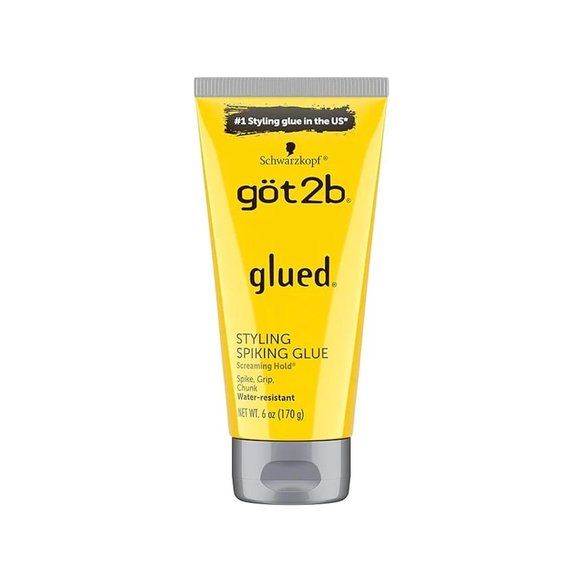 جل الشعر Got2B Schwarzkopf Glued Spiking Glue، مقاوم للماء، ثبات قوي لمدة تصل إلى 72 ساعة، 170 مل