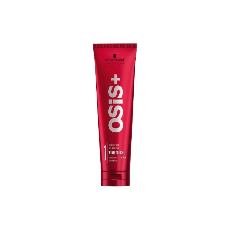 Schwarzkopf OSiS+ Wind Touch – معجون تكثيف الشعر للحصول على مظهر مموج – تحكم مرن في تصفيف الشعر مع ملمس خفيف قابل لإعادة التشكيل – منتج تكثيف الشعر بمظهر طبيعي وملمس رائع 150 مل