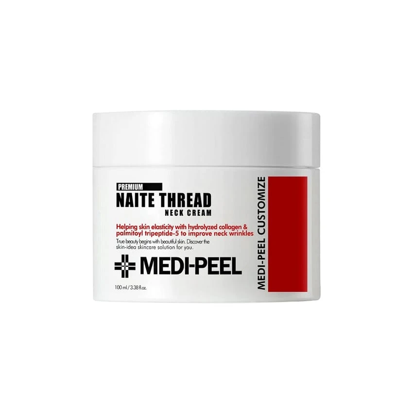 كريم Medi Peel Firming Neck Cream - 3.3 أونصة سائلة، مضاد للشيخوخة، يحتوي على الكولاجين والريتينول، يشد البشرة ويفتحها، مرطب ومغذي، للجنسين